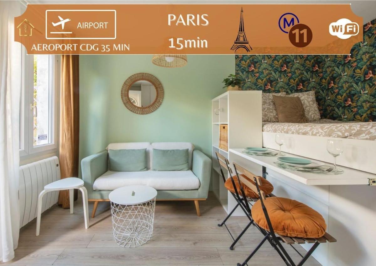 Benfleet 2 Cocooning Studio Proche Paris Romainville Exterior photo